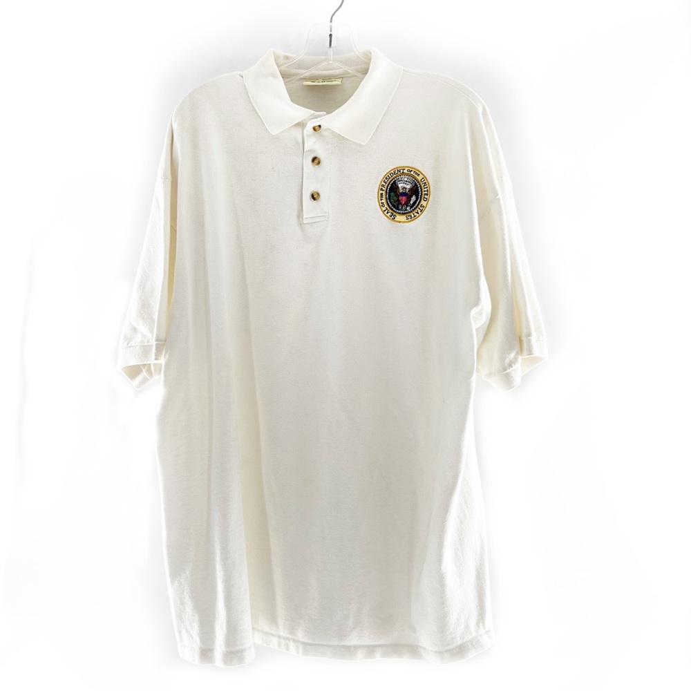 RARE! Seal of the President of the United States Polo Shirt Vintage 90s Size XL